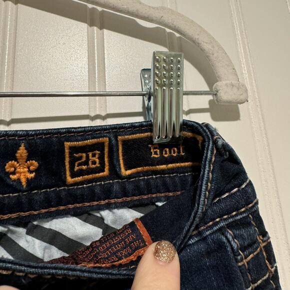 Rock Revival Eldora Bootcut Jeans Dark Wash Size 28 - Picture 4 of 7